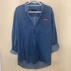 Casual Denim Button Down